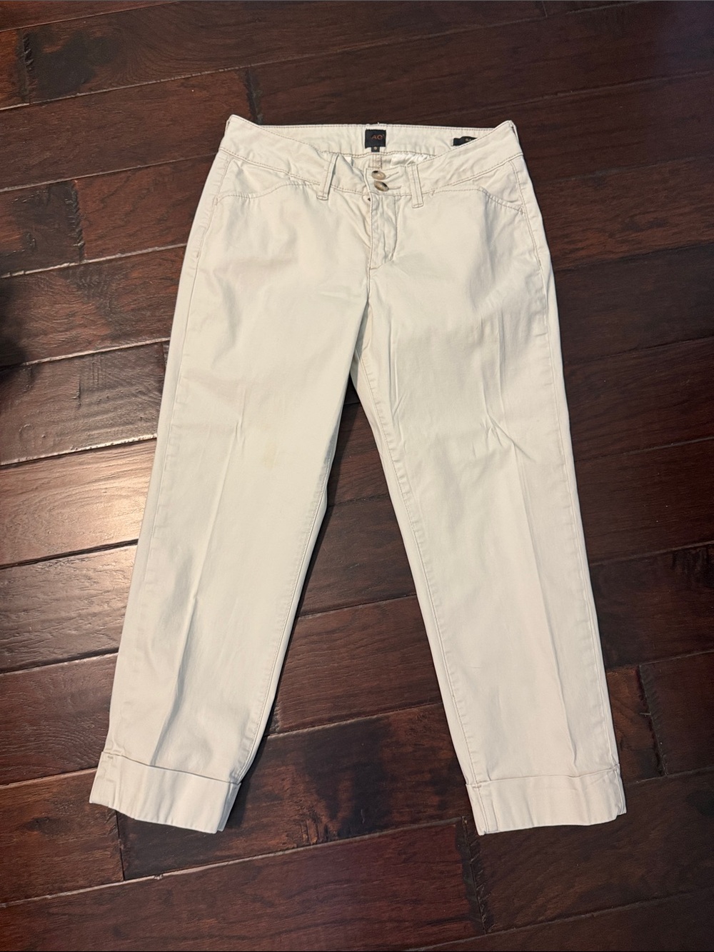 Jag Jeans Cropped Light Cream Women's Pants